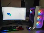 New Condition Gaming PC with LCD curved Monitor