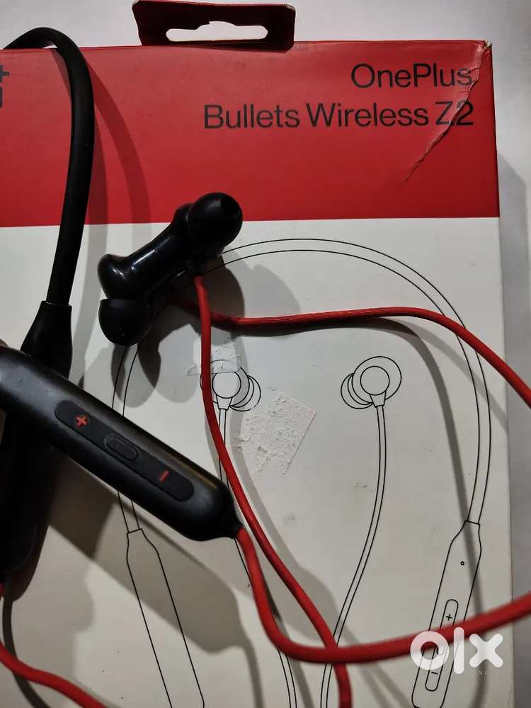One plus Bullets Wireless Z2(RED) Bluetooth Neckband