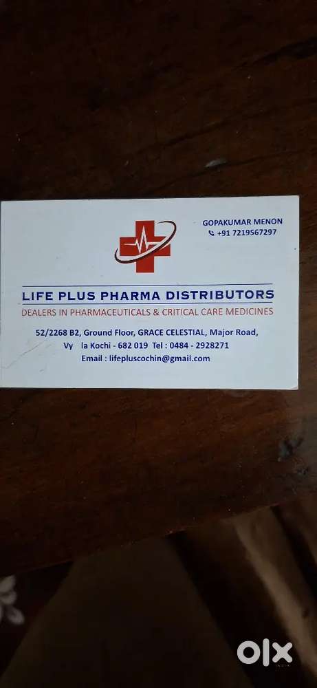 Title: Store in Charge for a Medical Distribution firm at Vyttila
