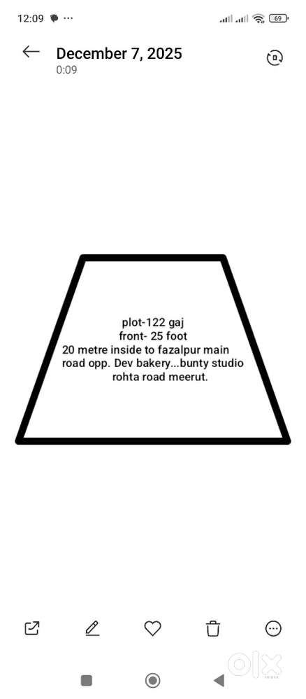 122 gaj plot 25 foot front
