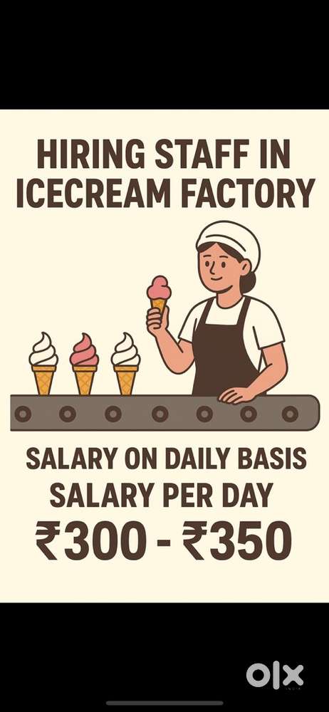 Ice cream factory job