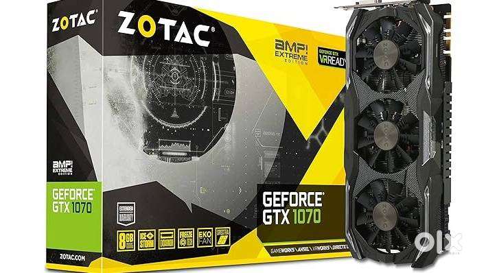 Zotac GTX1070 AMP! Extreme Edition - Triple Fan IceStorm - PCI-E Graph