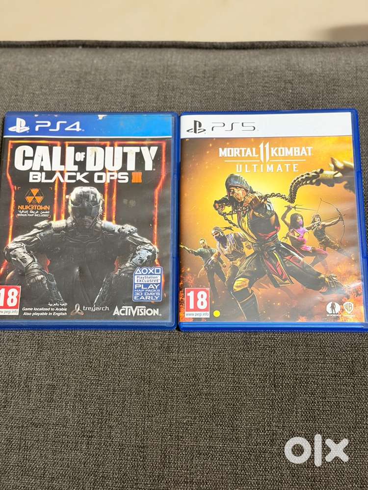 Ps5:Mortal kombat 11ultimate and Ps4:Call of duty black ops 3