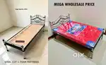# Cot , Steel cot , Bed , Single , Double , Queen Fancy Bed New  BH45e