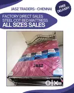 Quality fancy steel cot hostel bed cot mattress all sizes available