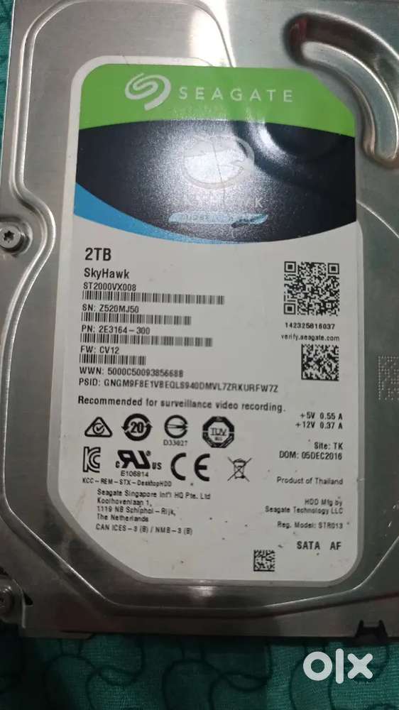 Seagate2tb  SATA hard disk