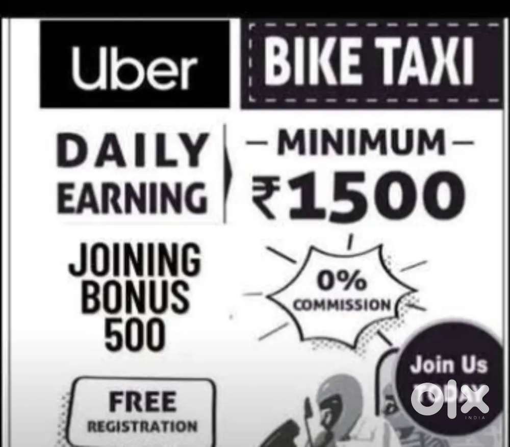 Uber bike  in hiring job