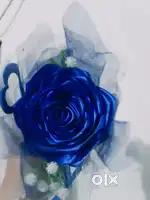 Ribbon rose flower bouquet