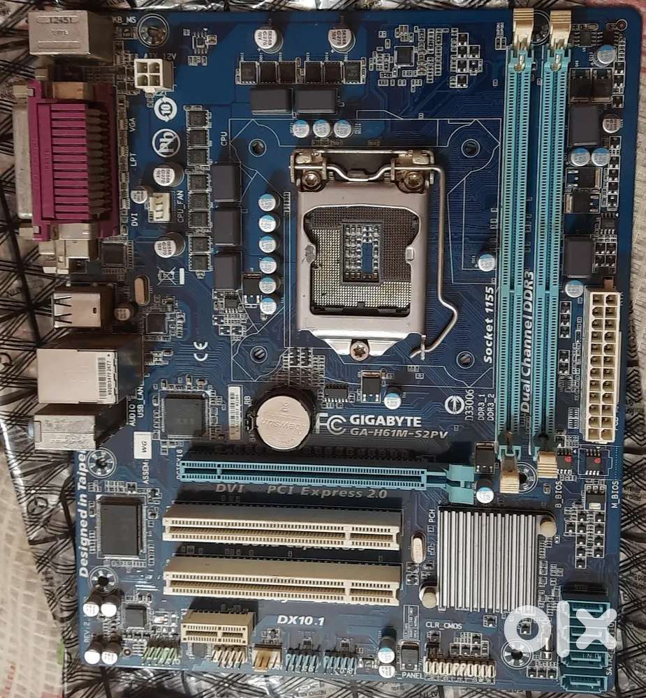 Gigabyte H61 Motherboard & Frontech Keyboard for Sale.