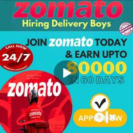 Apply Zometo food delivery job activation within 2-3 hours