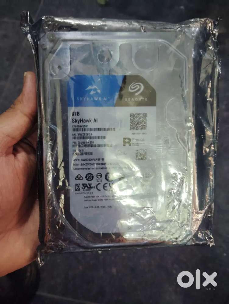 Brand New Seagate Skyhwak AI 8TB Hard Disk