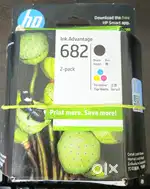 HP 682 Color & Black Ink Cartridge Combo-
Brand New, Sealed