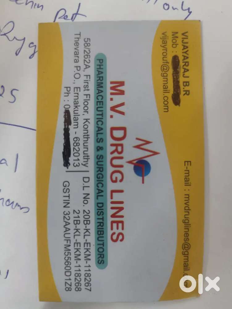 Field excutive for pharmaceutical distribution