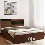 bed Bigger offer on buy new double bed with box bed -6499/-EMI on bank