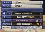 Playstation 4 games and Playstation 5 games available