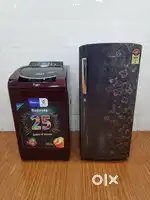 **Whirlpool 7.2kgs toploader w/m.. & Samsung 205ltrs refrigerator!!