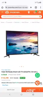 HAIER-HD READY SMART LED TV(32 INCH)