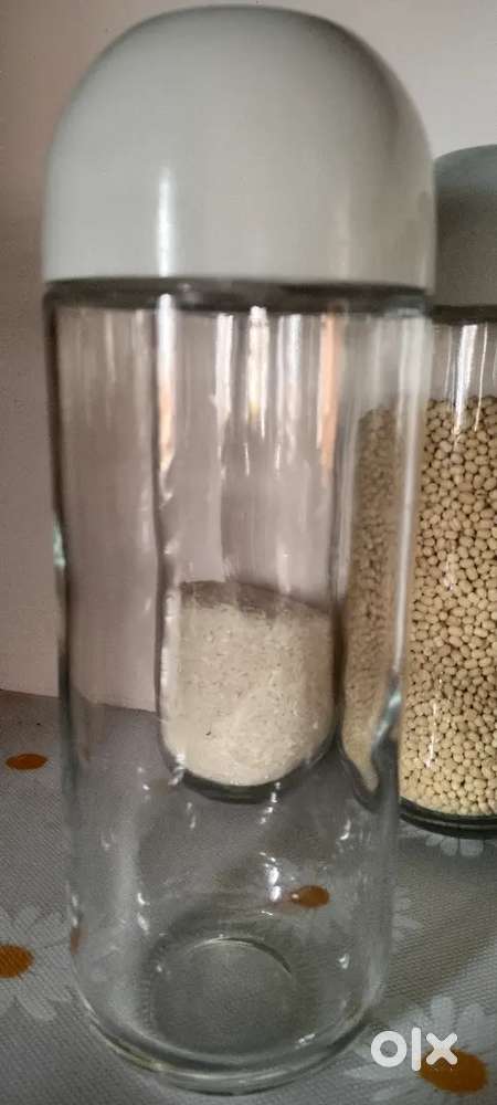 glass storage containers set of 12 1ltr capacity