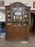 Vintage Teak + Ply Crockery Cabinet