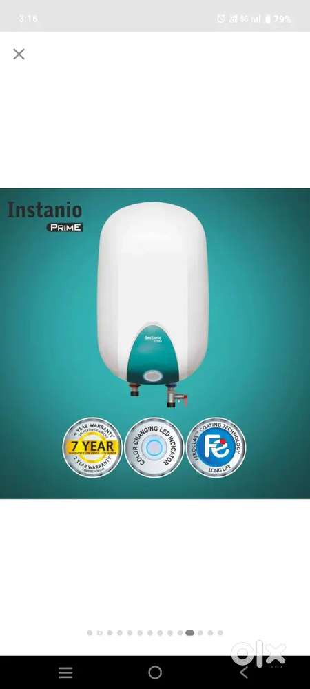 Geyser with original flifkart bill