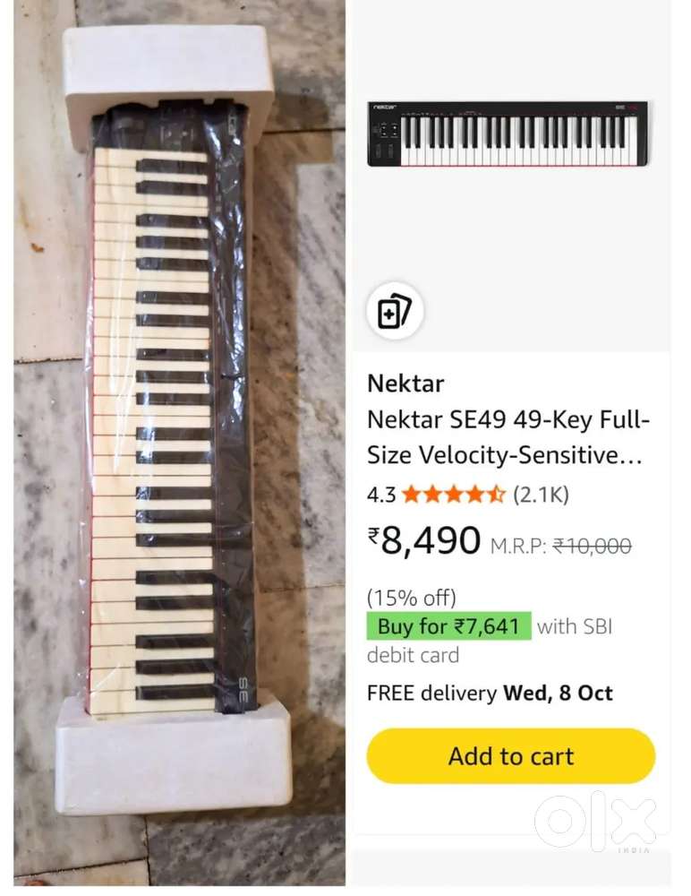 Nektar SE49 49-Key Full-Size Velocity-Sensitive USB Midi Keyboard