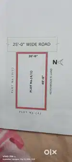 Open Plot for sale 10,000 per gaz total price 10,00,000