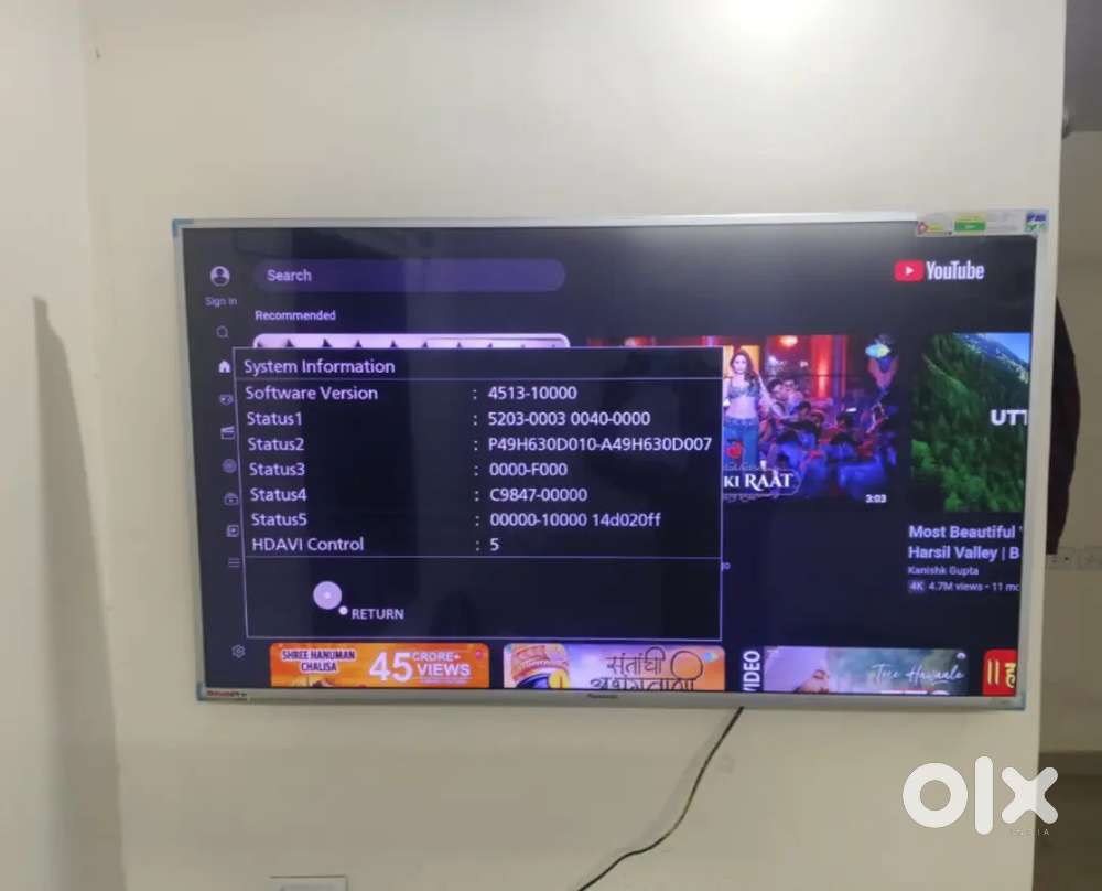 Panasonic Led TV 49 inches