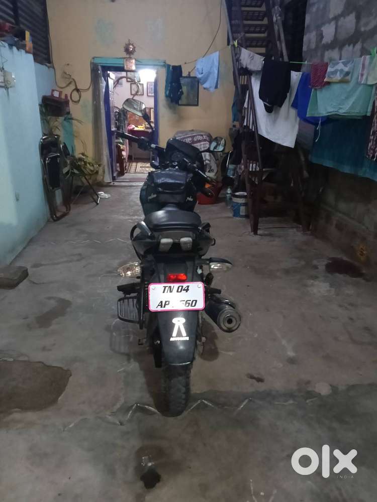 Pulsar 150 cc blue and black colour black alloy wheel