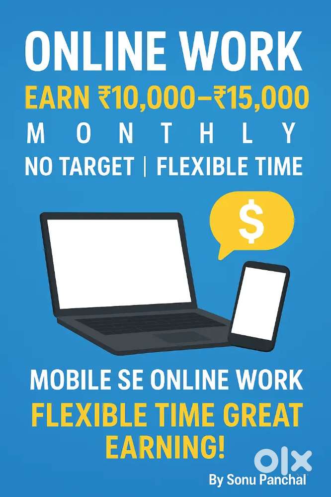 Online Work  Earn 10K–15K Monthly  Flexible Time