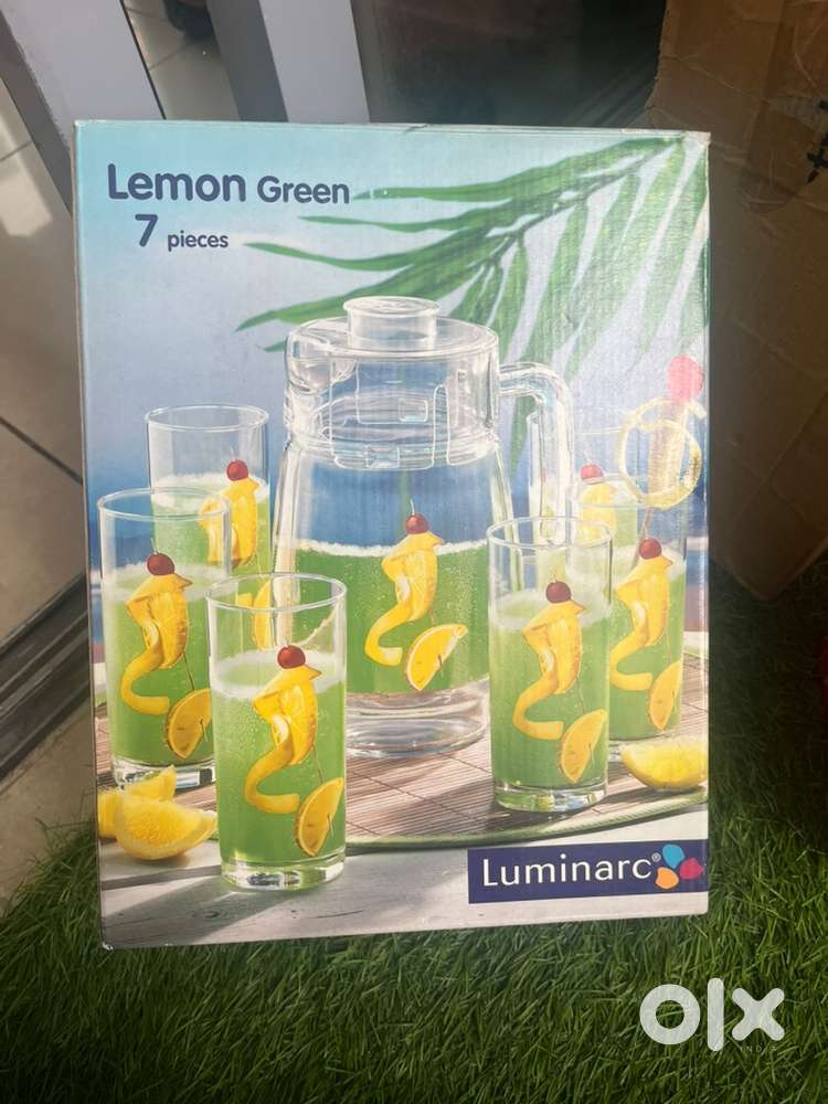 New Glass Jar with 6 glasses for 350…MRP 1299