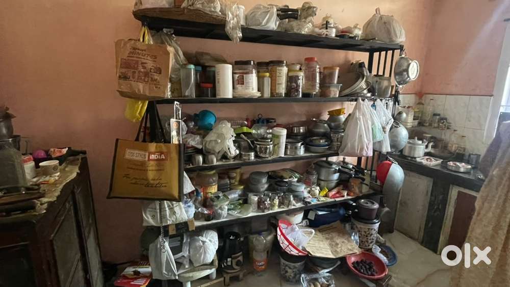 Iron kitchen rack + free cupboard