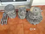 60kg PVC dumbbell weights + 4 dumbbell rods + 1 barbell rod