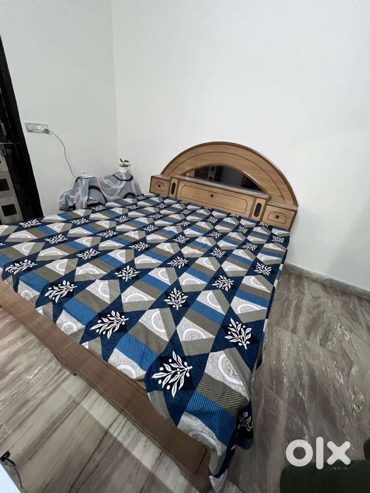 Double bed with mattresses