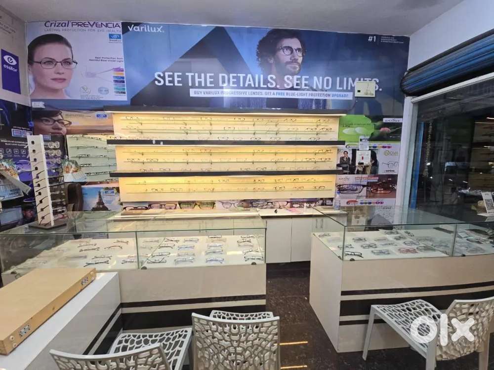 Running optical shop for sale