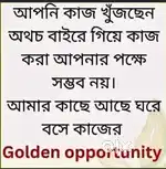 বাড়ীতে বসে কাজ