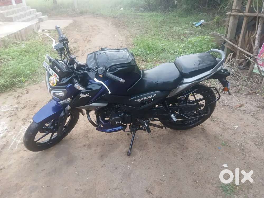 Tvs Rider 2022 model ,59000km,60km mileage, upto2027 ICICI  insurance