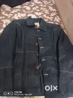 Leather blazer and sleeveless waistcoat