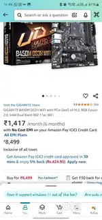 Motherboard GIGABYTE B450M DS3H Wifi  & RyZen 5 5500GT