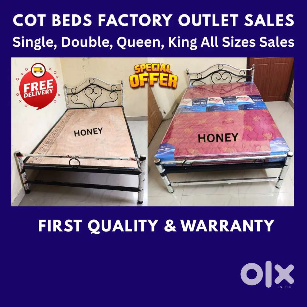 Steel Cot Bed Mattress Sales, With, without folding bed Mattresses Sal