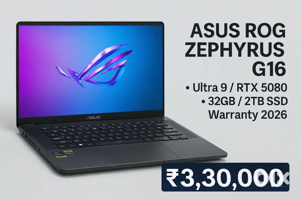 ASUS ROGZephyrusG16,2025Ultra9 285H/RTX5080,16GB/32GB RAM/2TB SSD/16