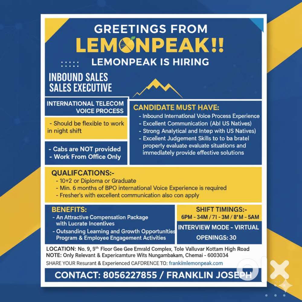 Inbound Sales Executive