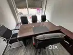 Office furniture combo 2 table, 4 small chairs and ine big chair