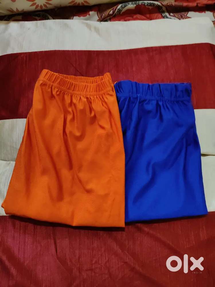 Women Silk ladies blue and Orange colour