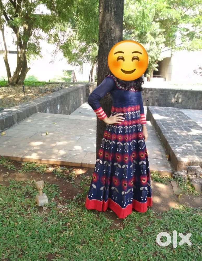 Party wear Dress blue and red