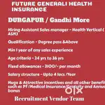 Durgapur/Future generali Health insurance/Degree/Min 1yr sales exp