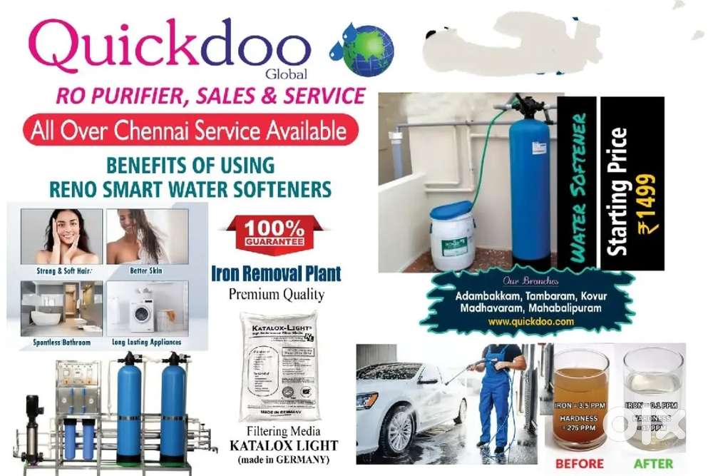 Home Kitchen water softener Starting price 1499₹