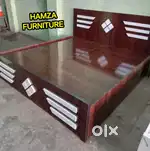 HAMZA FURNITURE NEW DESIGNER PARTICLE WOOD BED 5BY65