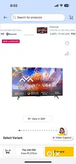 iFFALCON 55inch Smart Google TV