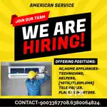Home appliances technician & helper wanted