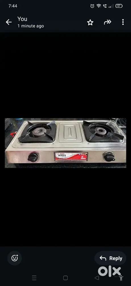 Gas shegadi 2 burner